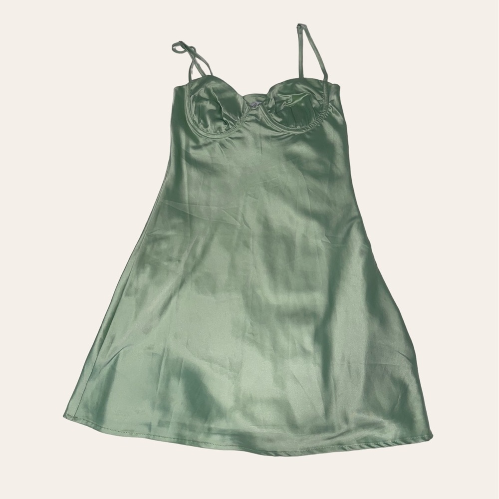 With Jean Edie satin dress size XS GUC